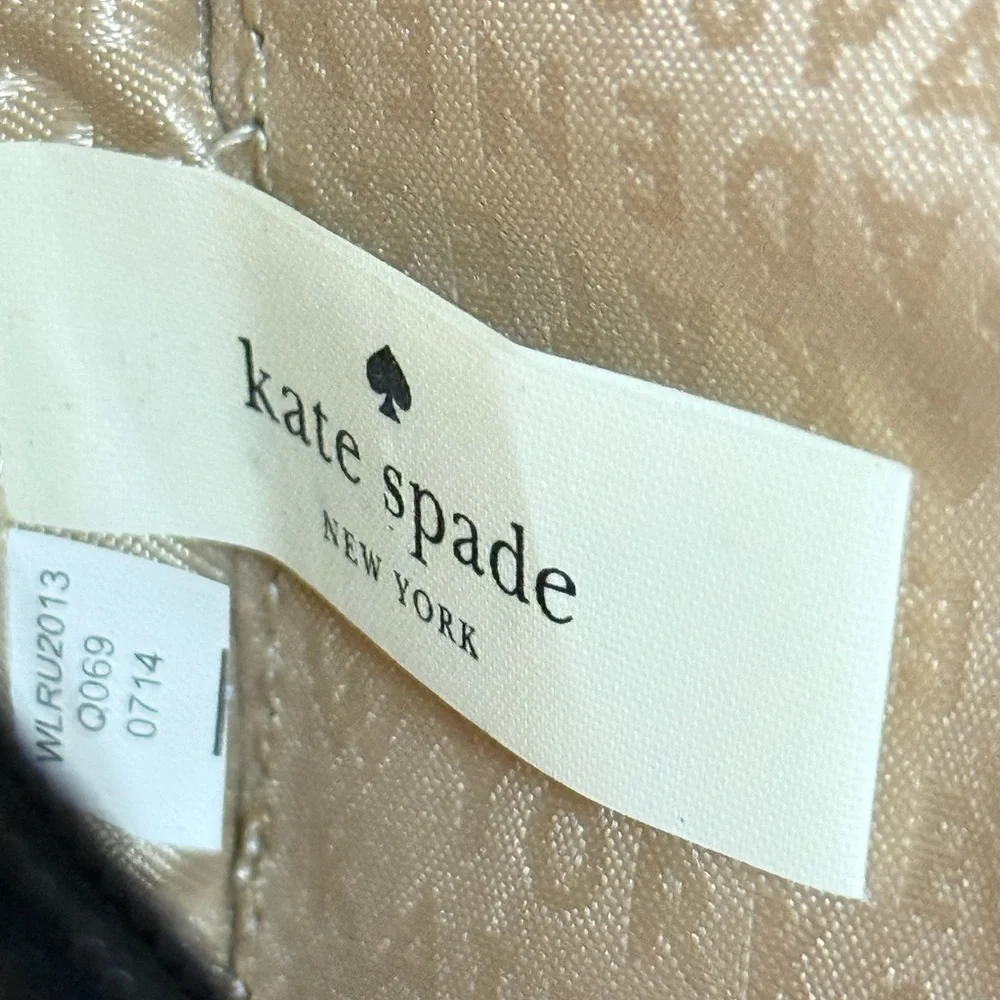 Kate Spade New York Pop Fizz Clink! Champagne Bottle Coin Purse Gold Black NWOT